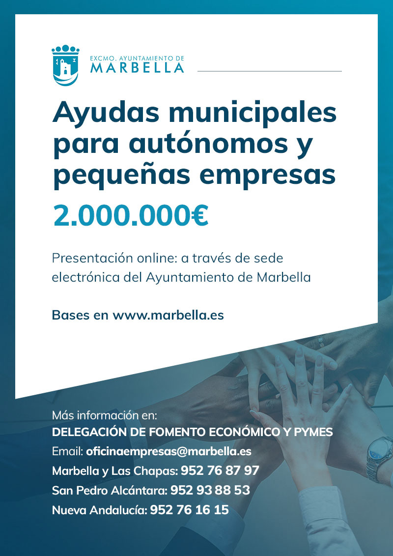 El Ayuntamiento abre mañana el plazo de solicitud de los dos millones de euros en ayudas directas para pequeñas empresas y autónomos afectados por la pandemia